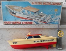 Nikko Boot Electric Motor Cruiser Radio Control Steering Nikko Motoryacht 1977
