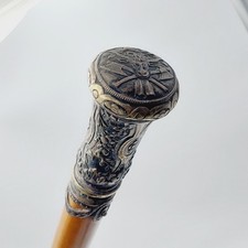 Spazierstock Silber Österreich K&K  Zunftstab Schlachter- oder Fleischer-innung