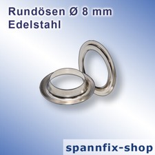 100 Stück Rundösen Ø 8 mm