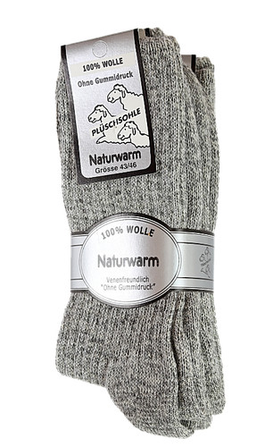100 schafwollsocke mit - 100%,