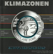 MDS MÜNZFOLDER ZUR AUFBEWAHRUNG IHRER 5 EURO-MÜNZEN 2020 "SUBPOLARE ZONE", LEER