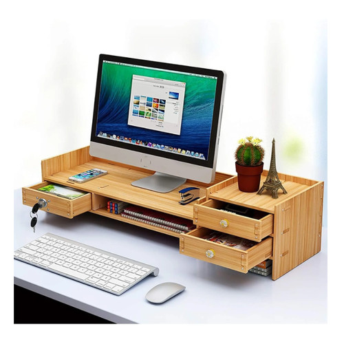 Monitorständer aus holz - monitorständer,
