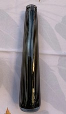 Glasvase , Schwarz -Transparent gestreift, Höhe 29cm, Durchmesser 3cm