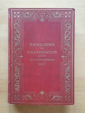 Ranglisten der K.K.Landwehr