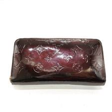 Louis Vuitton Geldbörse Portemonnaie LV Zippy Wallet Dunkelrot Lila Original