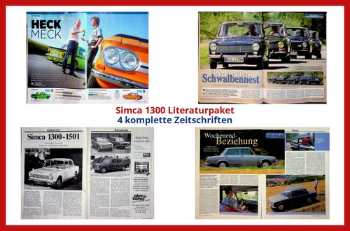 Simca 1300 literaturpaket 4 - 1300,