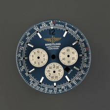 Breitling Stahl A35350 Dial Zifferblatt silver Automatik Navitimer Heritage blau
