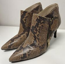 Highlight!!! Brenda Zaro Stiefeletten Gr. 37 Beige Braun Schlangenmuster Leder!