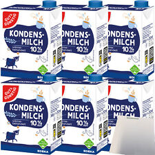 Gut&Günstig Kondensmilch 10% mit Schraubverschluss 6x340g Packung usy Block