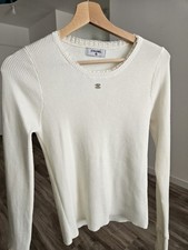 Chanel geripptes Langarmshirt