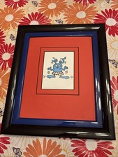 Keith Haring Funny Bunny Bild 39x 33cm Gerahmt Vintage