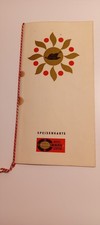 Speisekarte DDR Leipzig HOTEL