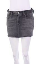 LEVI´S Jeansrock Rock Mini Logo Badge W26 = D 34 grau