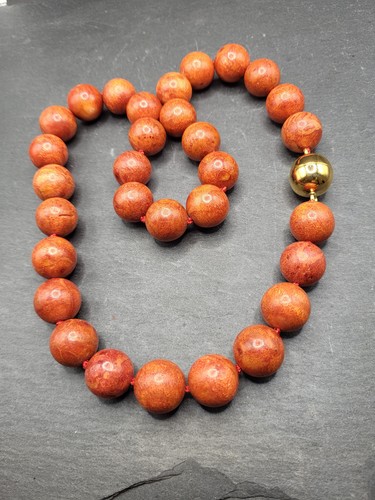 Collier koralle rot - collier,