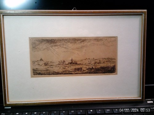 Radierung von rembrandt - radierung, um