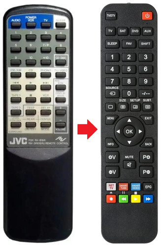 Fernbedienung passend für jvc - fernbedienung,