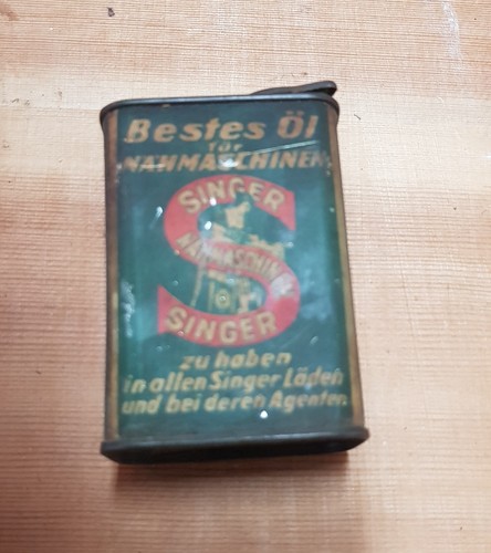 Singer alte blechdose - blechdose, Öldose