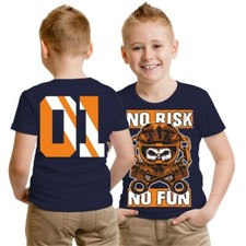 Kinder T-Shirt Motocross Cross Enduro Racing Team Größe 122 - 164 Motorrad Bikes