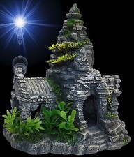 Aquarium Deko 🍀 TEMPEL HAUS ANGKOR WAT 🍀 Terrarium Höhle Dekoration Zubehör