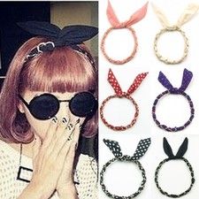 1x | 3x Multifunktion Hasenohren Haarband Rockabilly Draht biegbar Stirnband