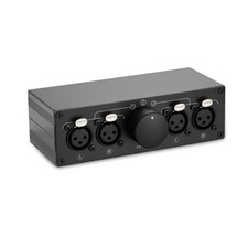 Mini 3-port Stereo XLR Balanced Audio Splitter Umschalter Switcher Box Splitter