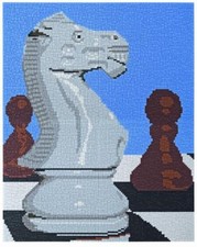 Mini Stecksystem Schachfigur