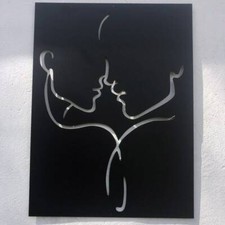 Zwei Gesichter Wandkunst Paar