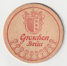 1 alter Bierdeckel aus Oeslau Rödental, um 1950