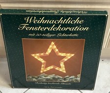 Fensterdekoration Weihnachten Lichterkette, Stern