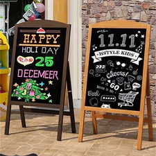 Kundenstopper Holz Werbtafel