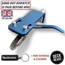 Blaues Headshell mit Ortofon OM 5E Tonabnehmer & Stylus + GRATIS GESCHENKE