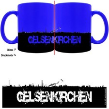 knallige Tasse mit rundum