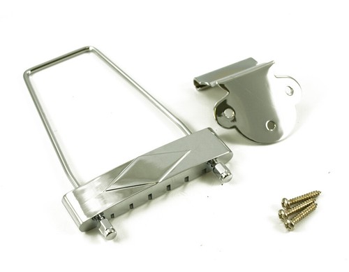 Archtop tailpiece chrome jazz - archtop,