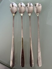 4x Stück Eurohome Longdrinklöffel Limolöffel Eislöffel lang Latte Macchiato