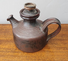 Kanne Teekanne Keramik Katengeschirr 70er Handarbeit signiert sehr schön