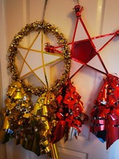 Sonnenschirm Weihnachtsstern/