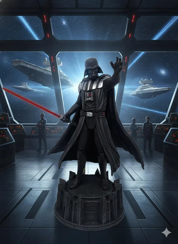 Darth vader statue 34cm star - vader,