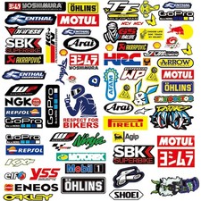 90-Teiliges Sticker Motorrad
