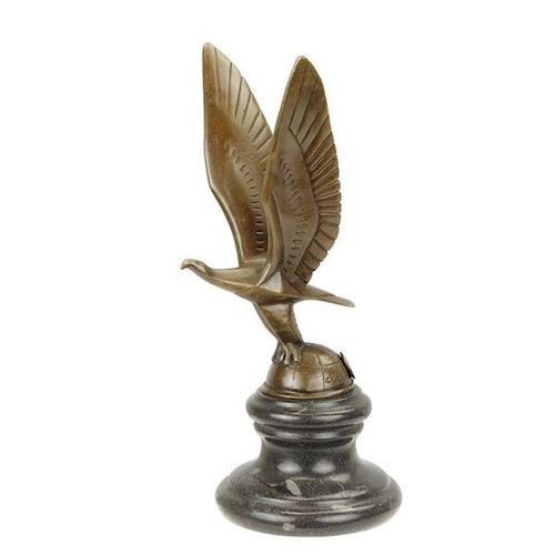 Bronzefigur art deco adler auf - art,