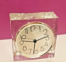 Tischuhr - Standuhr - Kaminuhr - Uhr aus Glas - UNBESCHÄDIGT - Wiesenthal? NEU