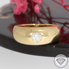 Wert 2890 € Solitär Brillant Ring (ca. 0,22 carat) 750 18 Karat Gelb Gold xxyy