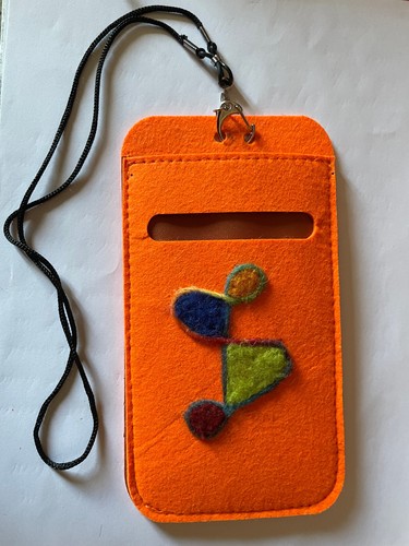 Handytasche aus filz mit - aus,