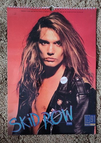 Kalender skid row 1991 vintage - 1991,