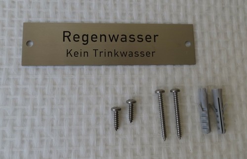 Edelstahl hinweisschild - edelstahl,