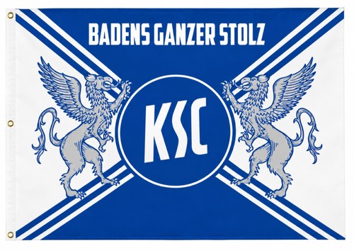 Karlsruher hissfahne mit - karlsruher,