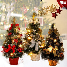 Neuer künstlicher Mini-Weihnachtsbaum mit LED-Tischbeleuchtung, 40 cm