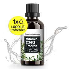 Vitamin D3/K2 Tropfen - 50 ml_für 12 Monate / none