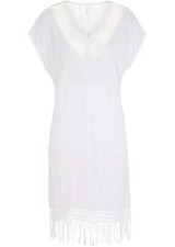 Strandkleid mit Fransen Gr. 40