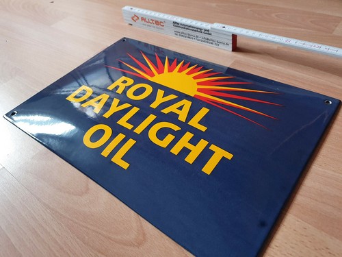 Emailschild royal daylight oil - emailschild,