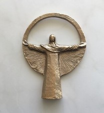 Christus Von Rio Bronze Figur 14,5 x 11 cm gemarkt Maria Laach